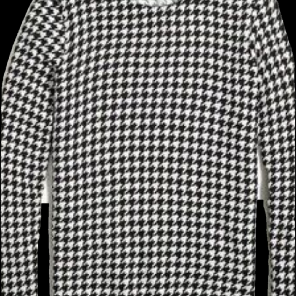 J CREW Houndstooth Teddie Womens  sweater Size S
